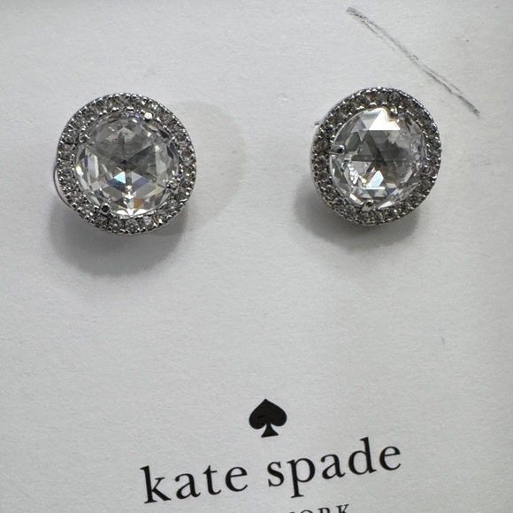 Kate Spade Crystal Halo Stud Earrings - Clear - Picture 4 of 4